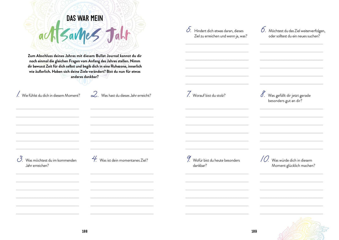 Colorful Mandala - Mein Bullet Journal | -