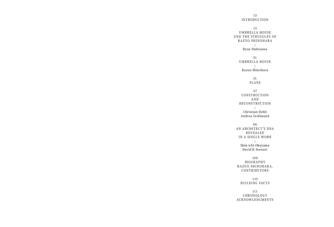 Kazuo Shinohara: The Umbrella House Project | Dehli, Christian | Grolimund, ...