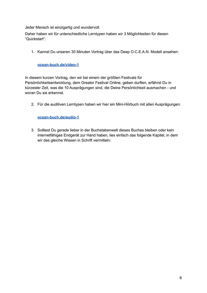 DEEP OCEAN  - das geniale Persönlichkeitsmodell | Buchner, Vanessa | Hartman...