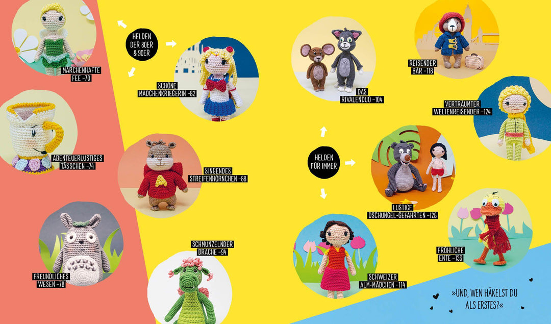 Helden der Kindheit - Die bunte Amigurumi-Sammlung für Disney-Fans | -