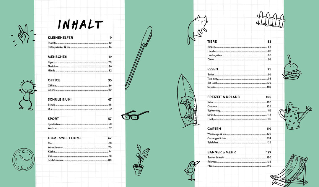 Let's sketch! Super easy! 1500 Sketchnotes | -