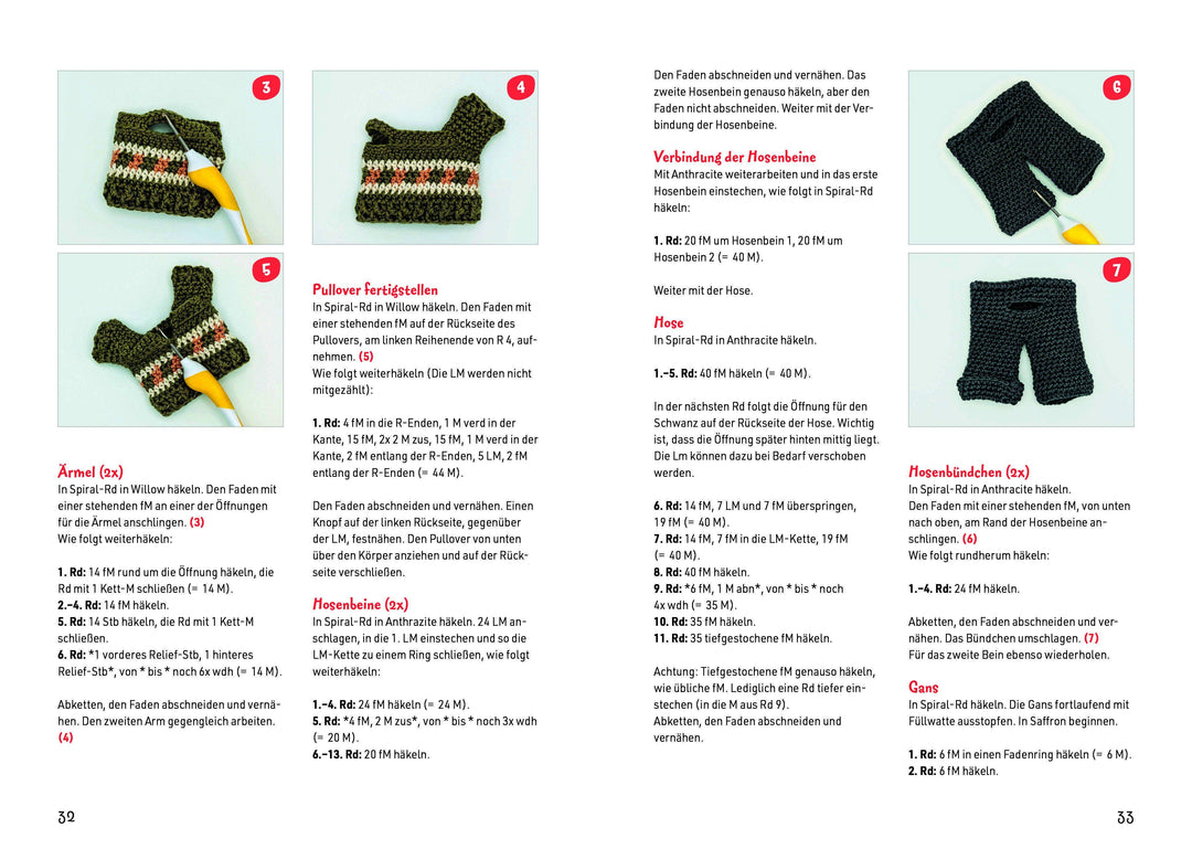 Ella, Eddie & Erik: drei Häkelfreunde - ein Kleiderschrank | Urbanneck, Linda