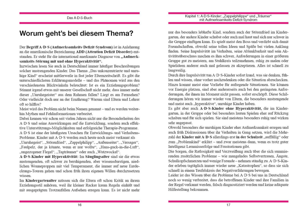 Das A. D. S.-Buch. Aufmerksamkeits-Defizit-Syndrom | Aust-Claus, Elisabeth |...