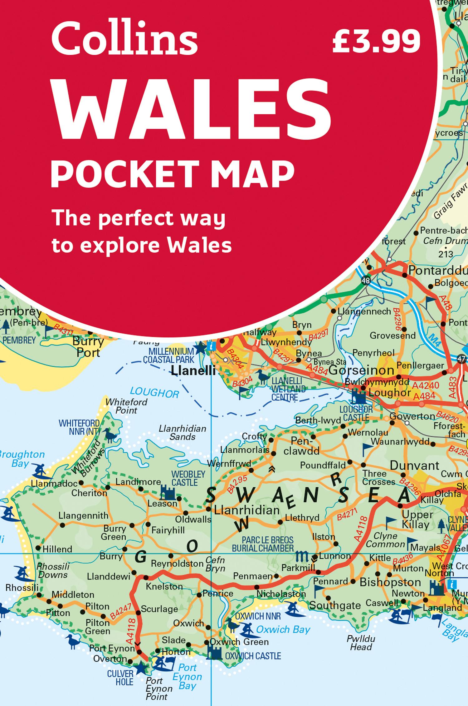 Wales Pocket Map | Collins Maps