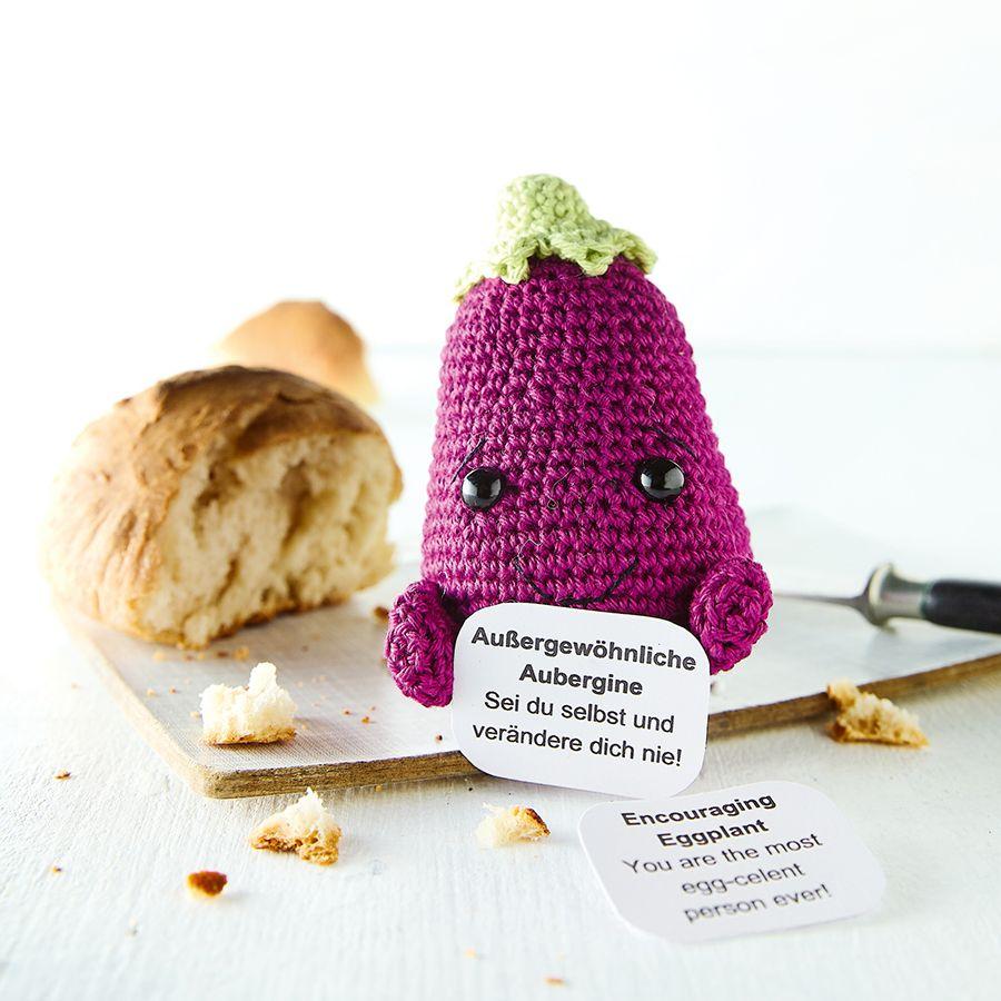 Emotional Support Veggies. Kleine Häkelfiguren mit positiven Botschaften | K...