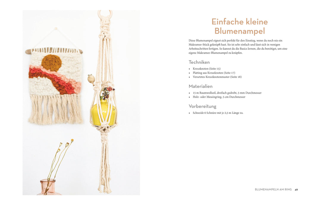 Makramee für Zimmerpflanzen | Borja, Chrysteen