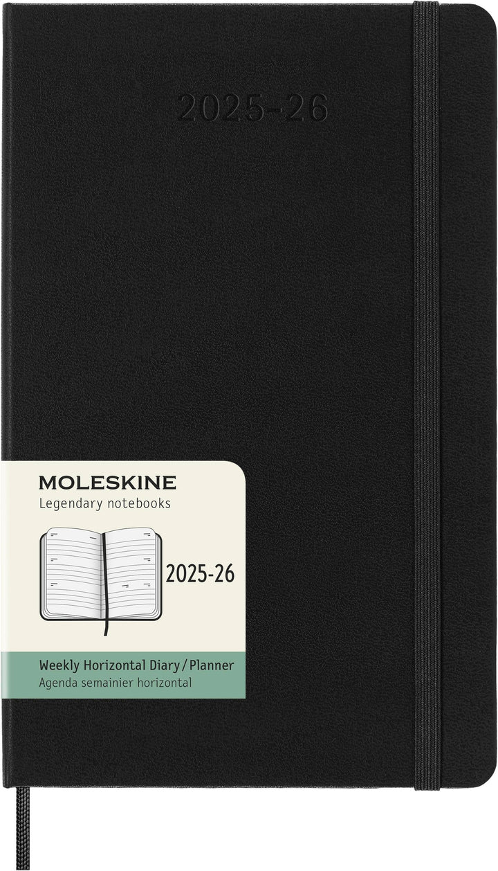 Moleskine 18 Monate Wochenkalender 2025/2026, L/A5, 1 Wo = 2 Seiten, Horizon...