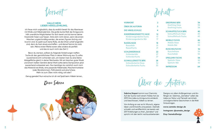 Fuchs, Bär und Hase - süße Häkelwelten für Babys | Stopat, Sabrina