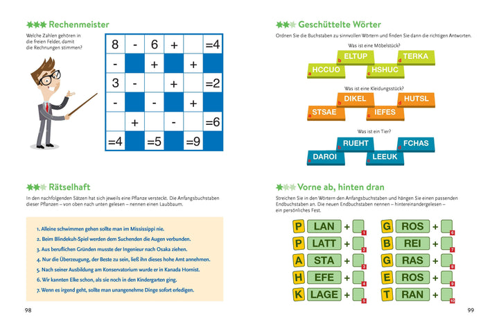 365 x Gedächtnistraining für aktive Rentner | -