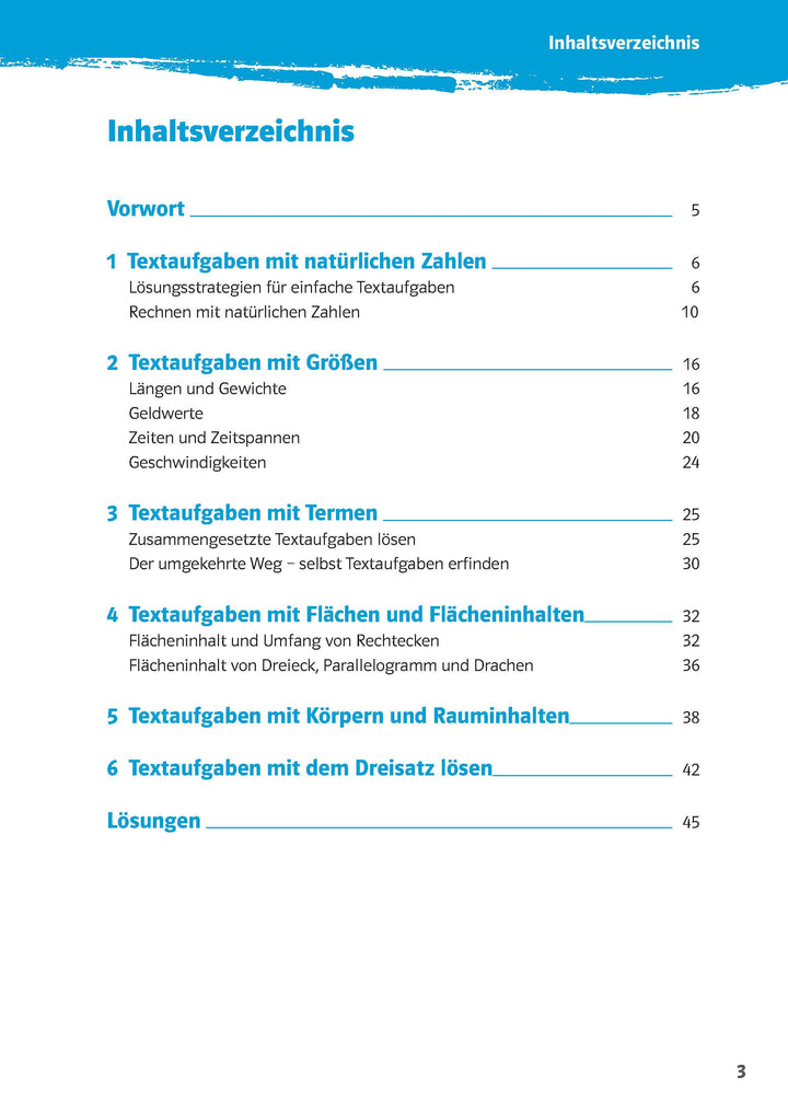 10-Minuten-Training Mathematik Textaufgaben 5. Klasse | -