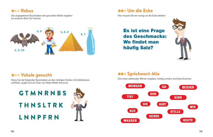 Sei schlau wie Einstein! - Denksport & Knobeleien für Erwachsene | -