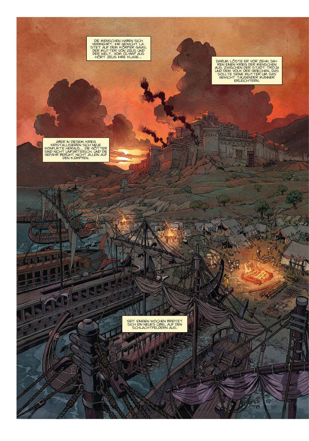 Mythen der Antike: Die Ilias (Graphic Novel) | Ferry, Luc | Bruneau, Clotilde