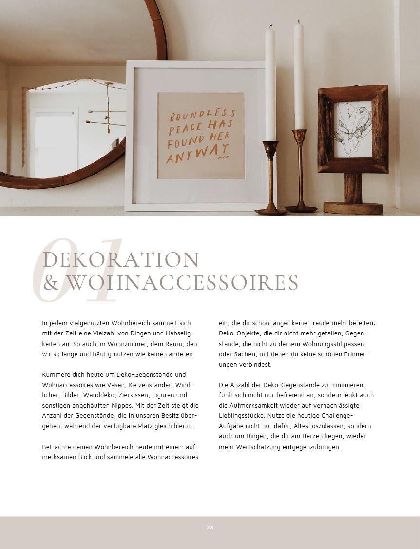 Zeit statt Zeug: Die Aufräum-Challenge. | Fazis, Birgit