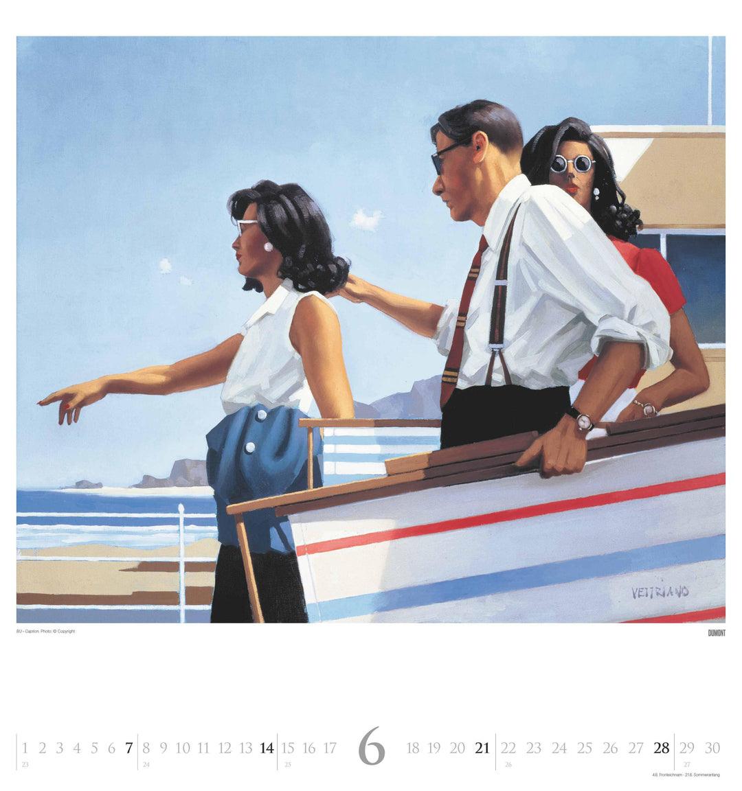 Jack Vettriano 2026 - Kunst-Kalender - Wand-Kalender - 45x48 | -