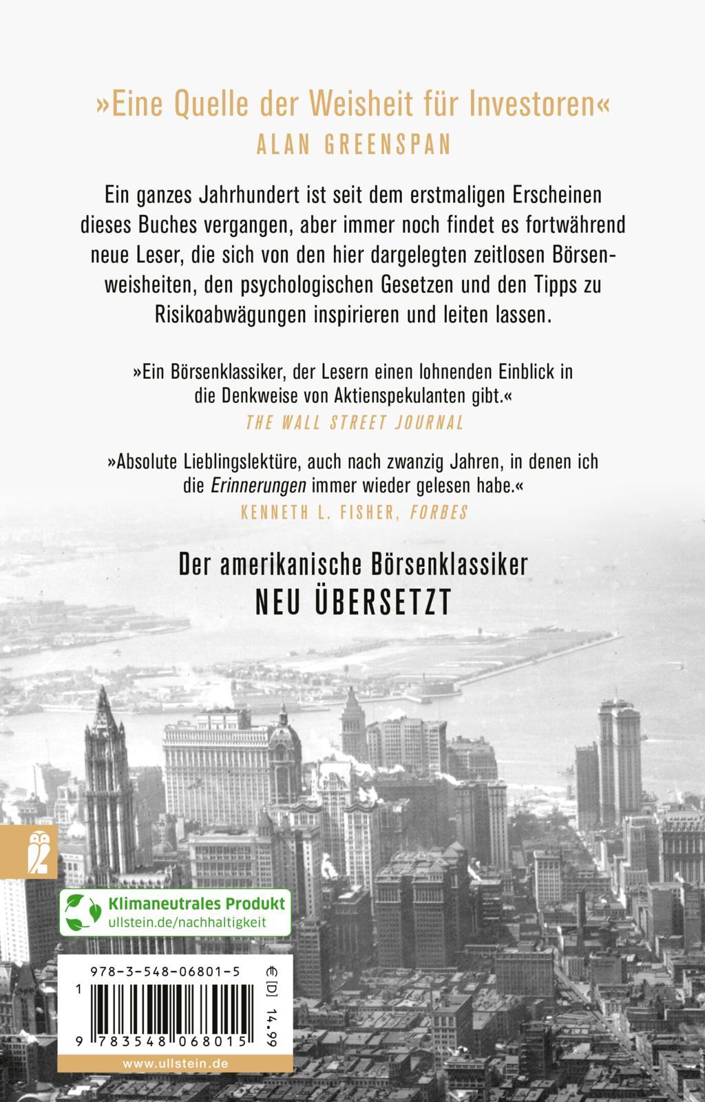 Erinnerungen eines Börsenspekulanten | Lefèvre, Edwin