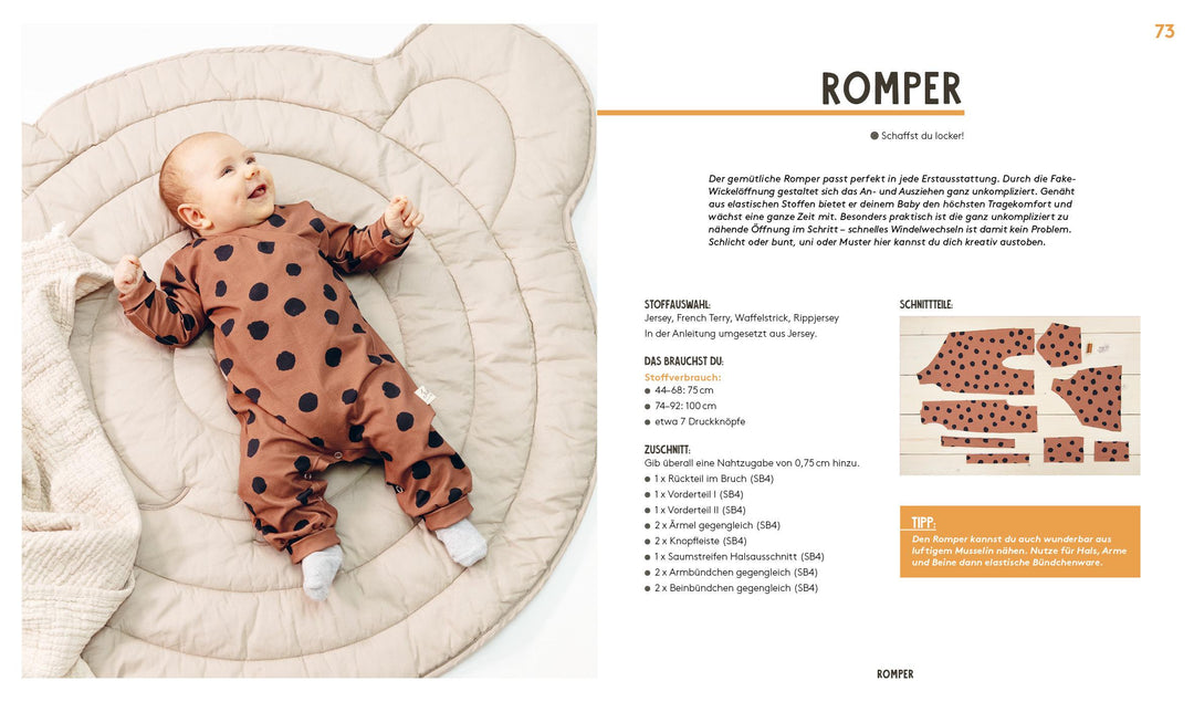 Hej. Babymode - Erstausstattung im Skandi-Look nähen | JULESNaht