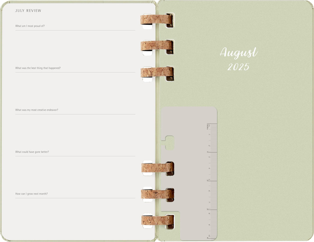 Moleskine 12 Monate Studienplaner mit Spiralbindung 2026, L/A5, Fester Einba...