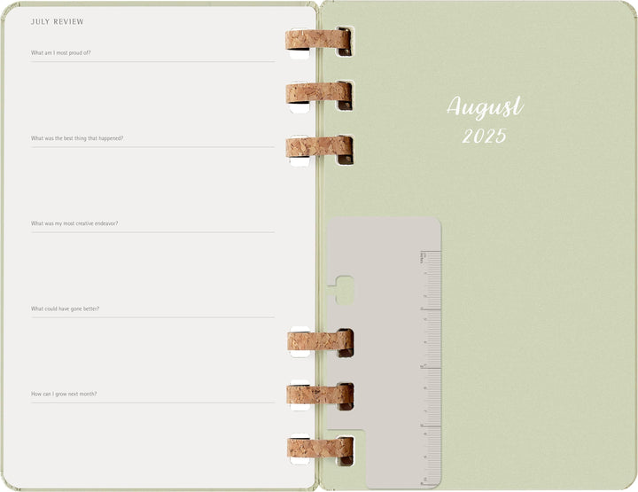 Moleskine 12 Monate Studienplaner mit Spiralbindung 2026, L/A5, Fester Einba...