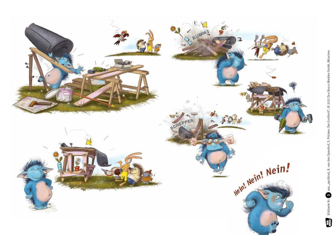 Der Grolltroll. Kamishibai Bildkartenset | Speulhof, Barbara van den