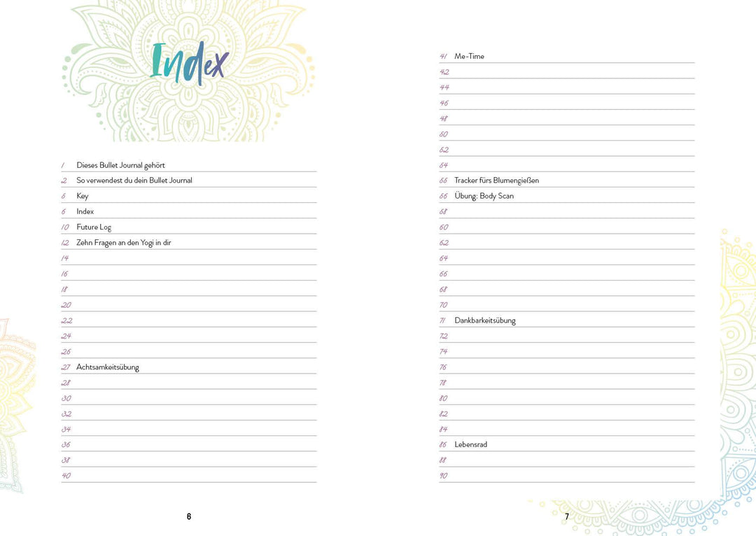 Colorful Mandala - Mein Bullet Journal | -