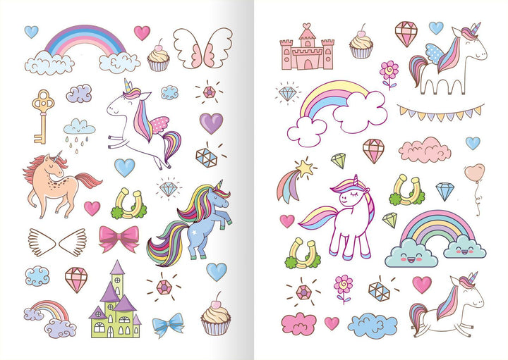 Glitzerspaß - Einhorn-Sticker | -