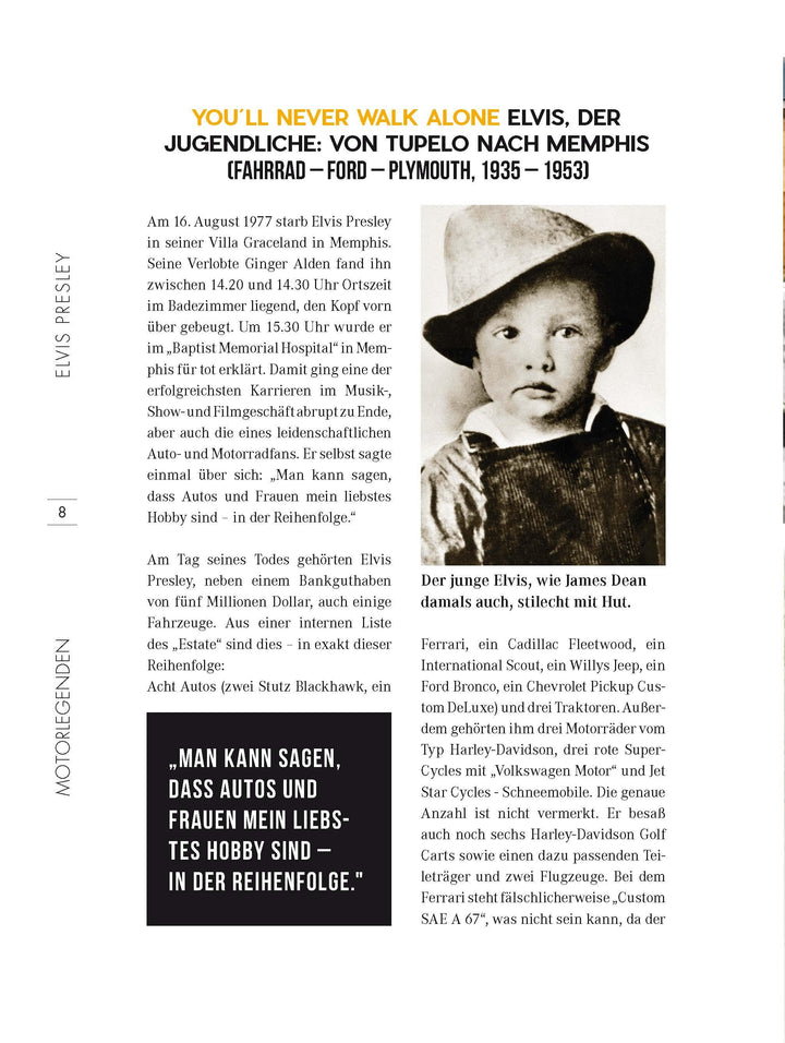 Motorlegenden - Elvis Presley | Tesche, Siegfried