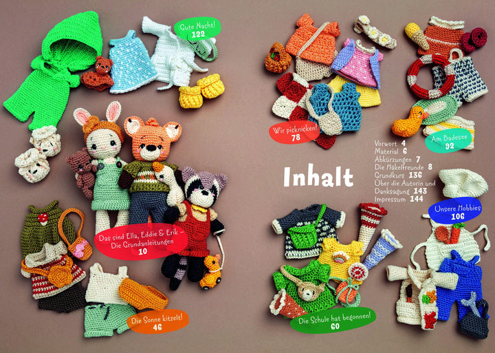 Ella, Eddie & Erik: drei Häkelfreunde - ein Kleiderschrank | Urbanneck, Linda