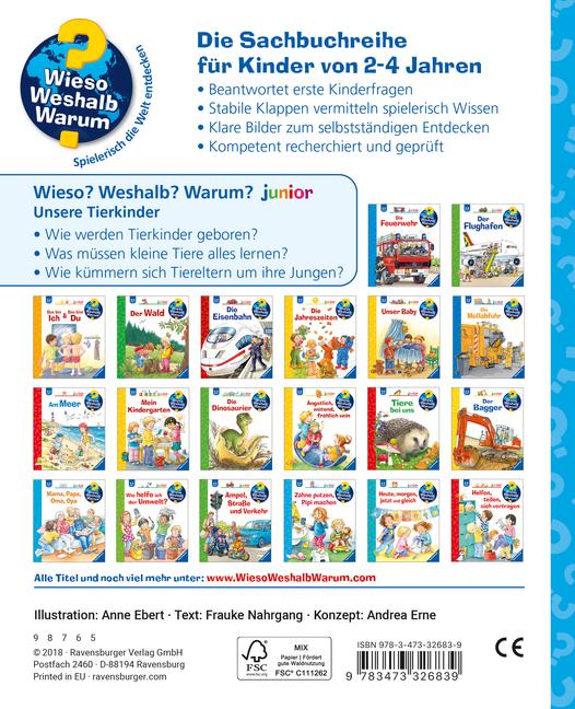 Wieso? Weshalb? Warum? junior, Band 15: Unsere Tierkinder | Nahrgang, Frauke