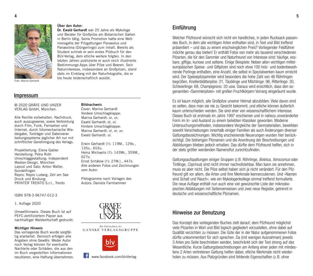 Der große BLV Pilzführer | Gerhardt, Ewald