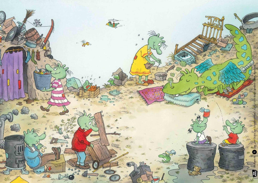 Die Olchis aus Schmuddelfing. Kamishibai Bildkartenset | Dietl, Erhard