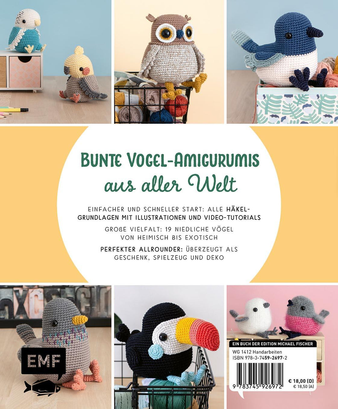 Alle meine Federfreunde: Kunterbunte Amigurumis häkeln | Flamingo, Pfau, Pap...