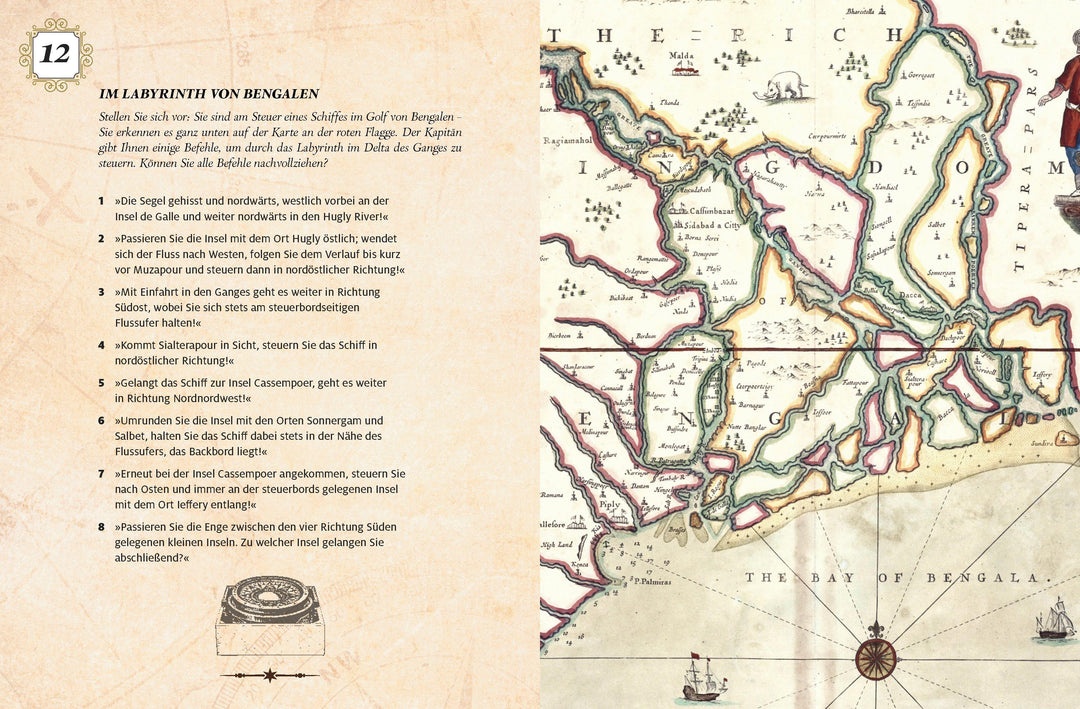 Adventskalender der Landkartenrätsel. In 24 Etappen um die Welt | Kiefer, Philip