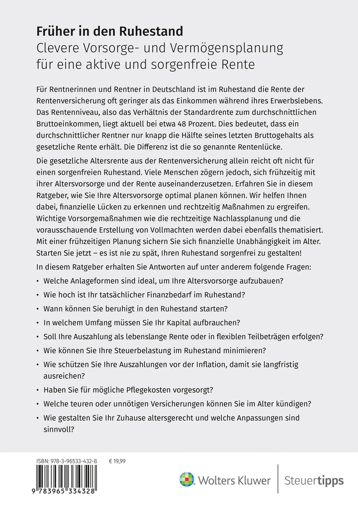 Früher in den Ruhestand | Siepe, Werner