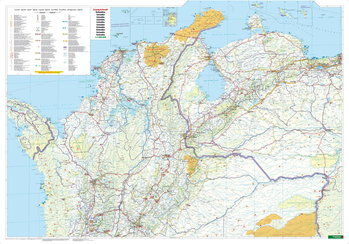 Kolumbien, Autokarte 1:1 Mio. | -