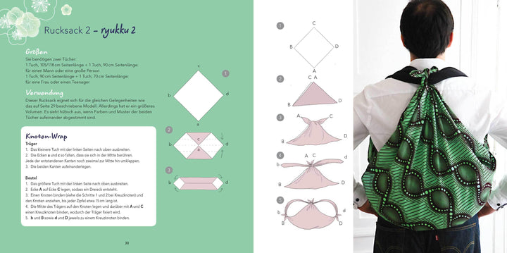 Furoshiki. Ein Tuch - 43 Taschen und Verpackungen: Handtaschen, Rucksäcke, S...