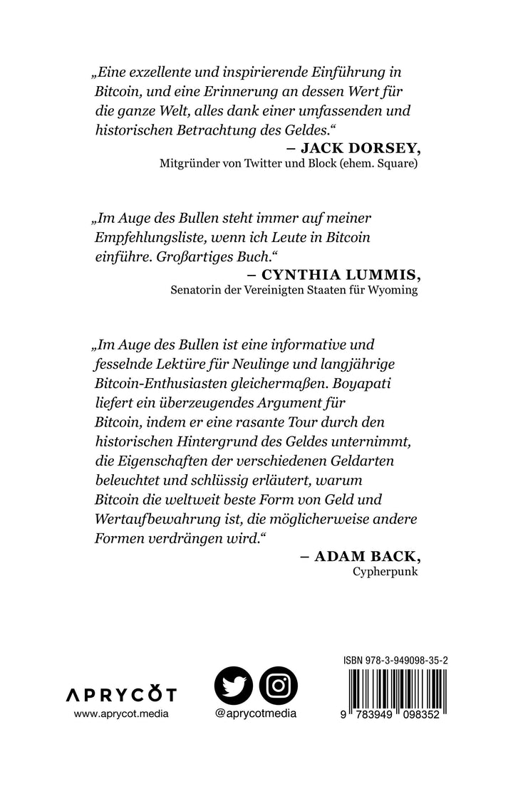 Im Auge des Bullen - Das Argument für Bitcoin | Boyapati, Vijay