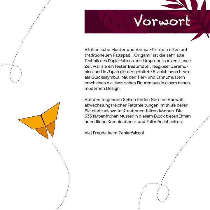 333 Origami - Faszination Afrika - Farbenfrohe Papiere falten | -