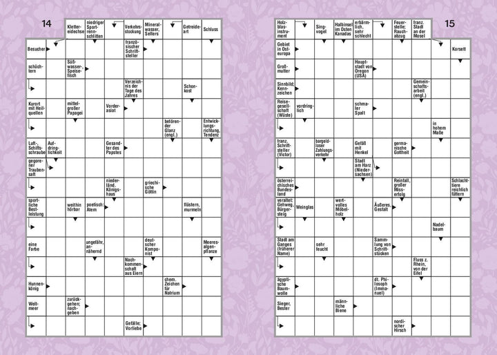 Kreuzworträtsel für zwischendurch | -