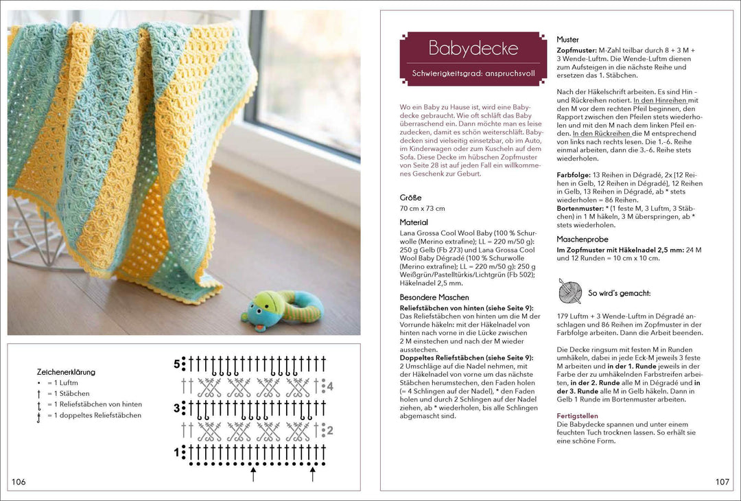 Die schönsten Zopfmuster häkeln | Prell, Sonja