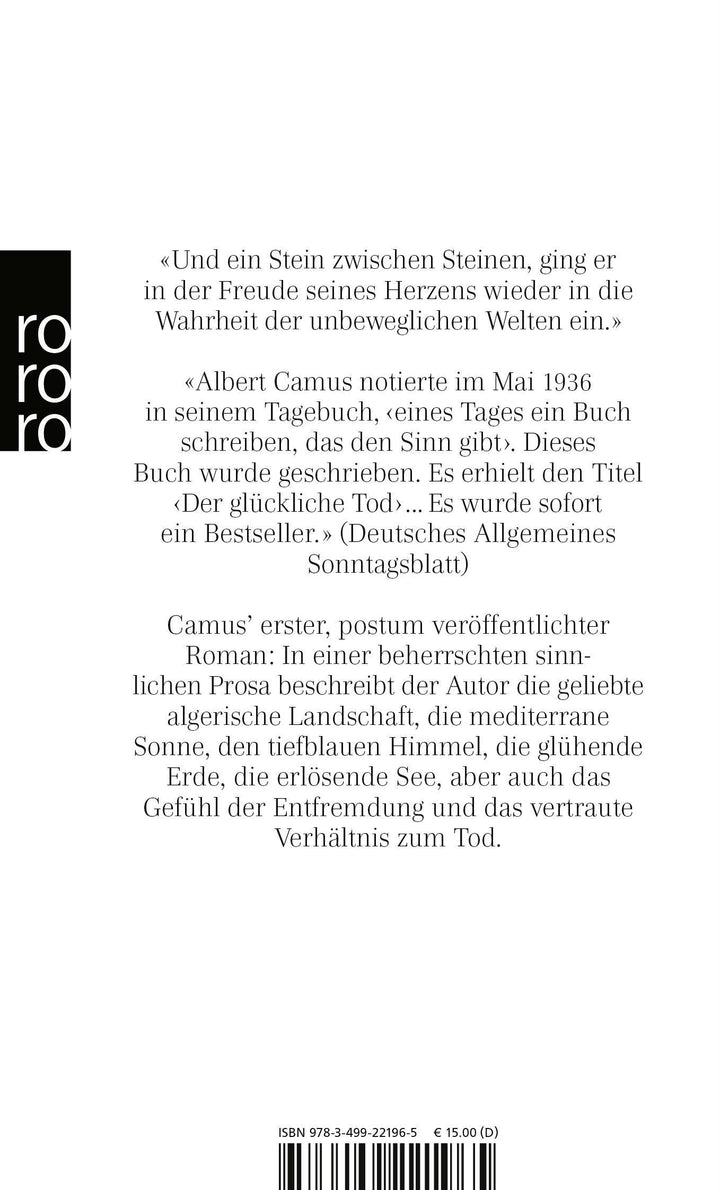 Der glückliche Tod | Camus, Albert