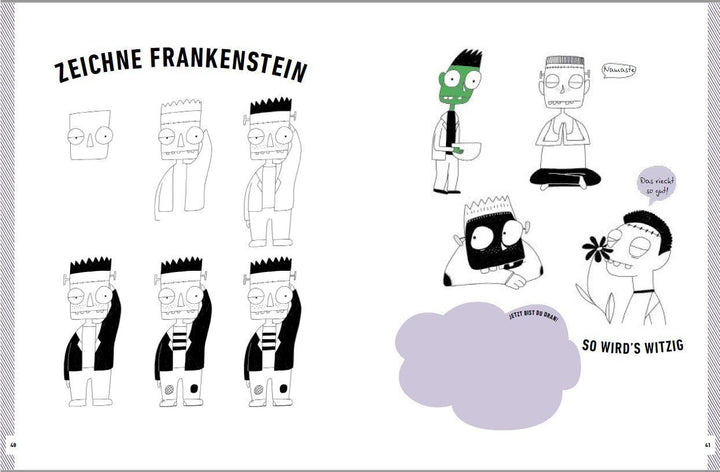 Witzige Fabelwesen zeichnen. Von Alraune bis Zombie | Kim, Heegyum