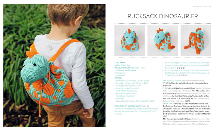 Tierisch süße Rucksäcke & Taschen häkeln | Chabepatterns