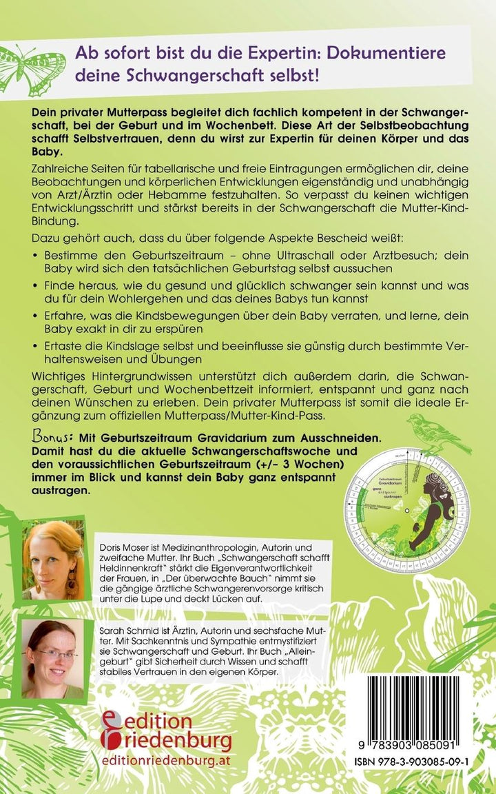 Mein privater Mutterpass - Meine Schwangerschaft selbst dokumentiert | Moser...