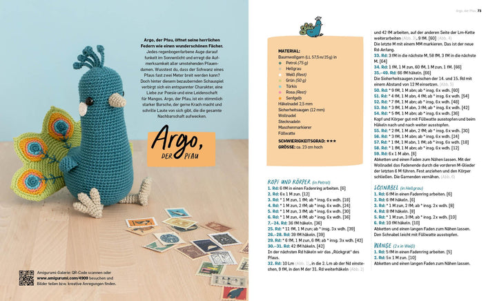 Alle meine Federfreunde: Kunterbunte Amigurumis häkeln | Flamingo, Pfau, Pap...