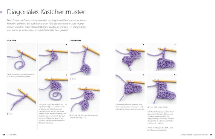 Bunte Häkeldecken Corner-to-Corner | Morgan, Leonie