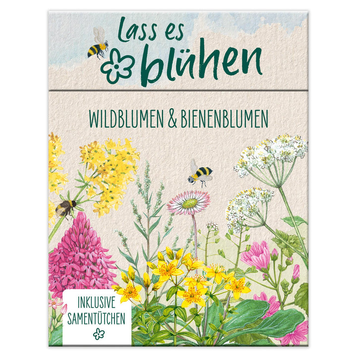 Lass es blühen - Wildblumen und Bienenblumen erkennen, inkl. Samentütchen | -