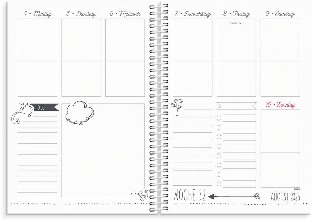 Burde Doodle A5 Schülerkalender 2025/2026 | -