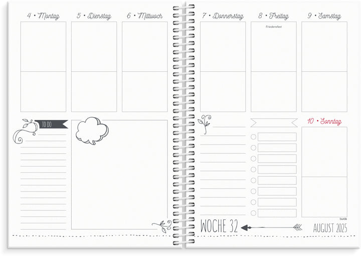 Burde Doodle A5 Schülerkalender 2025/2026 | -