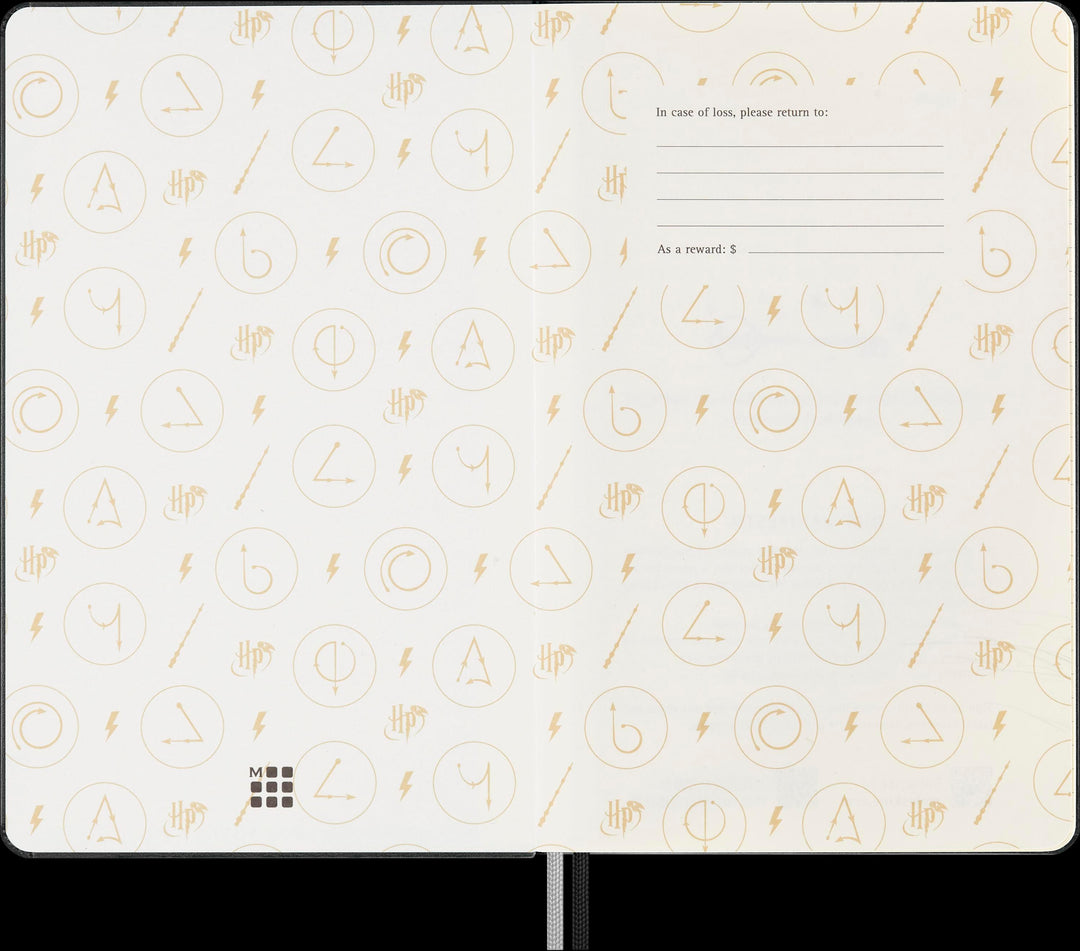 Moleskine Harry Potter Lumos Notizbuch, L/A5, Liniert, Fester Einband, Schwa...