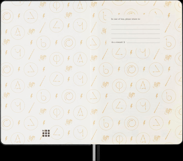 Moleskine Harry Potter Lumos Notizbuch, L/A5, Liniert, Fester Einband, Schwa...